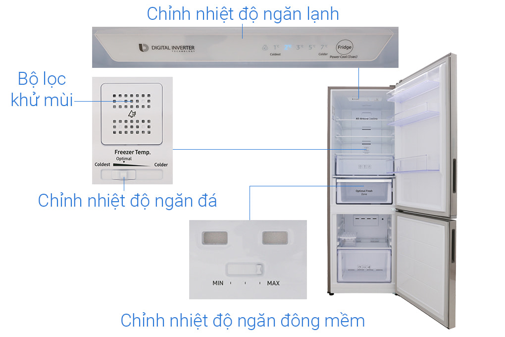 Tủ lạnh Samsung Inverter 310 lít RB30N4010S8/SV