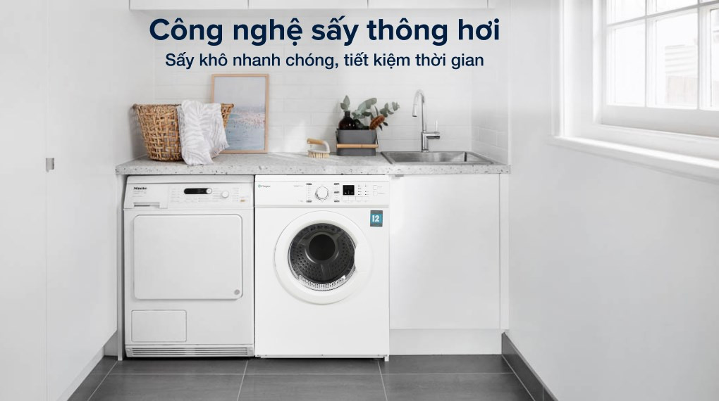 Máy sấy thông hơi Casper 7.2 kg TD-72VWD