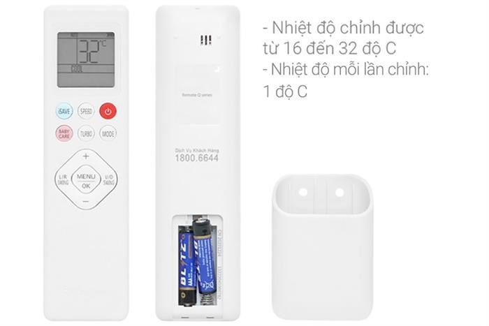 Điều hòa Casper Inverter 12200 BTU QC-12IS36