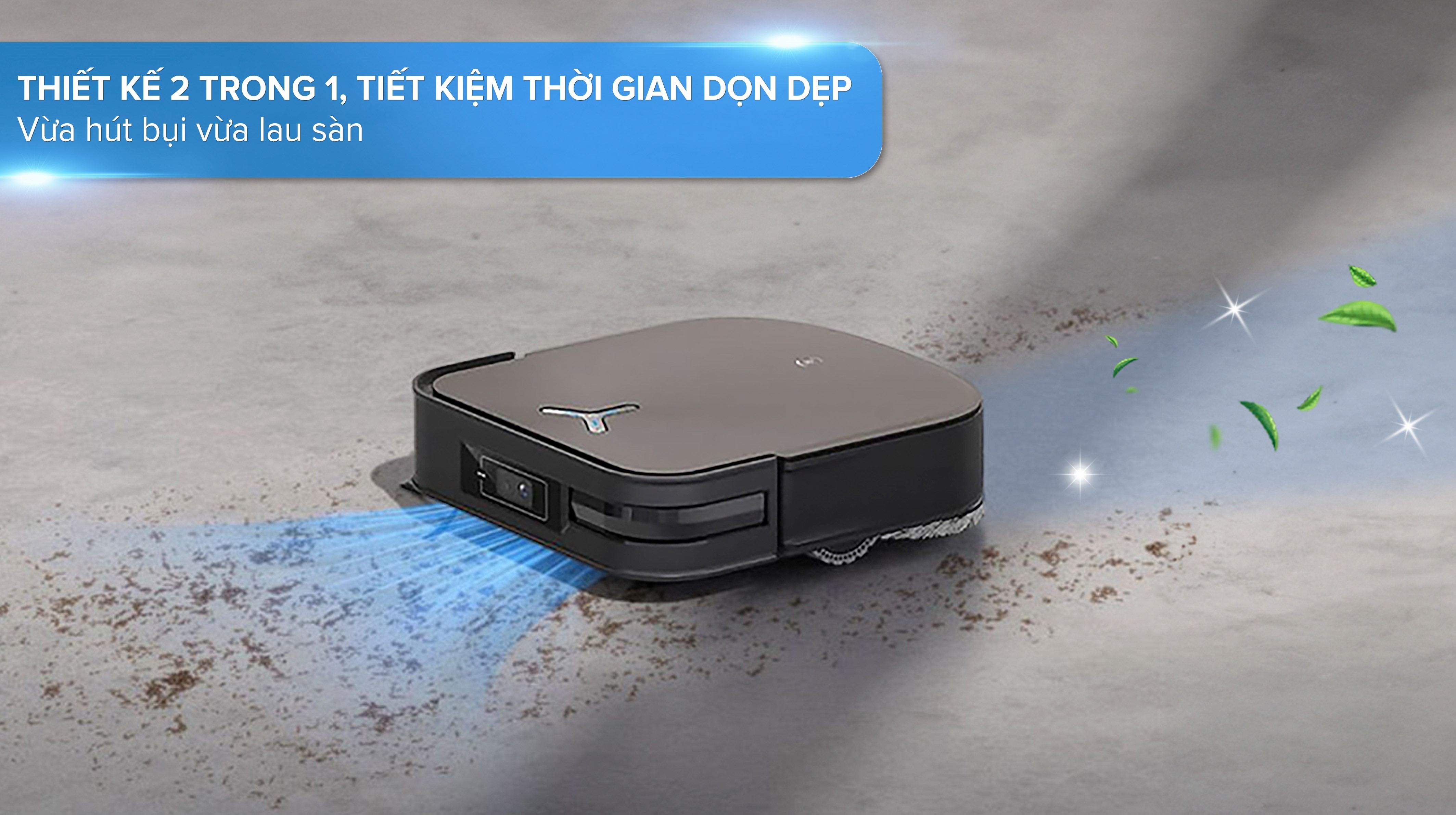 Robot hút bụi lau nhà Ecovacs Deebot X2 OMNI