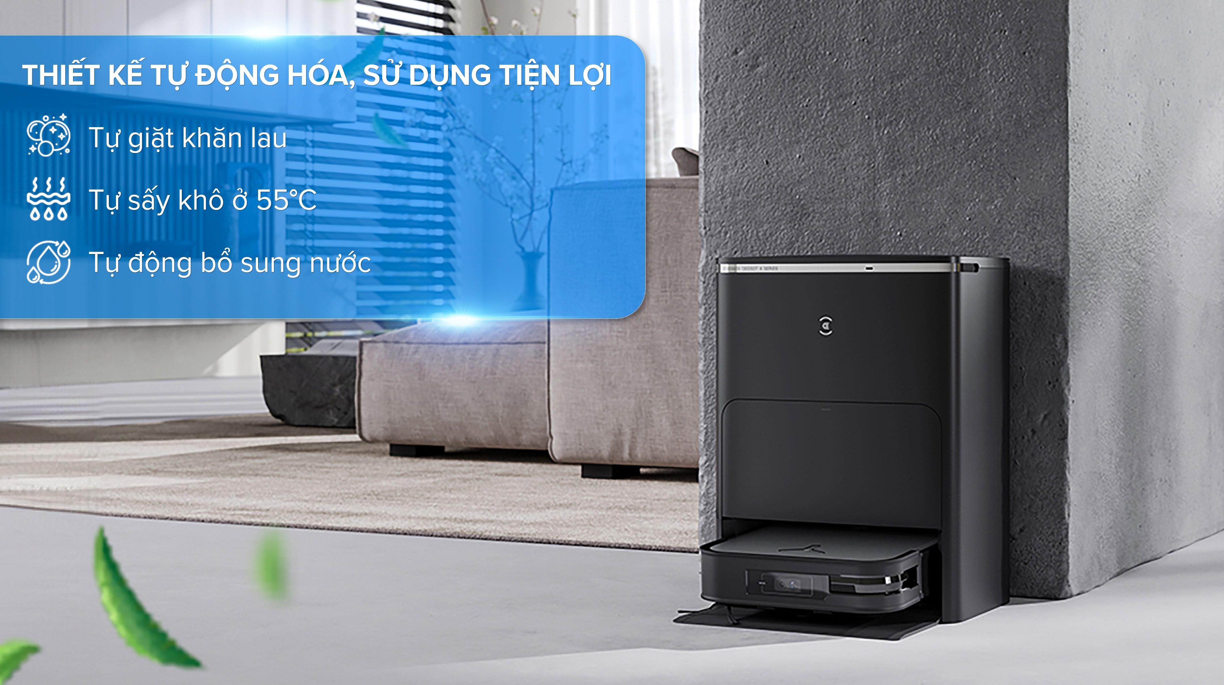 Robot hút bụi lau nhà Ecovacs Deebot X2 OMNI