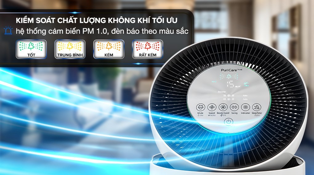 Máy lọc không khí 2 tầng LG PuriCare AS10GDWH0.ABAE 70W