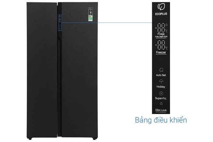 Tủ lạnh Aqua Inverter 550 lít Side By Side AQR-S612XA(CBC)