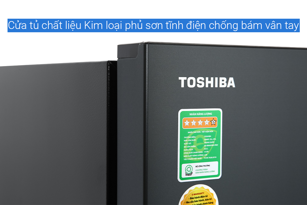 Tủ lạnh Toshiba Inverter 322 lít GR-RB405WE-PMV(06)-MG