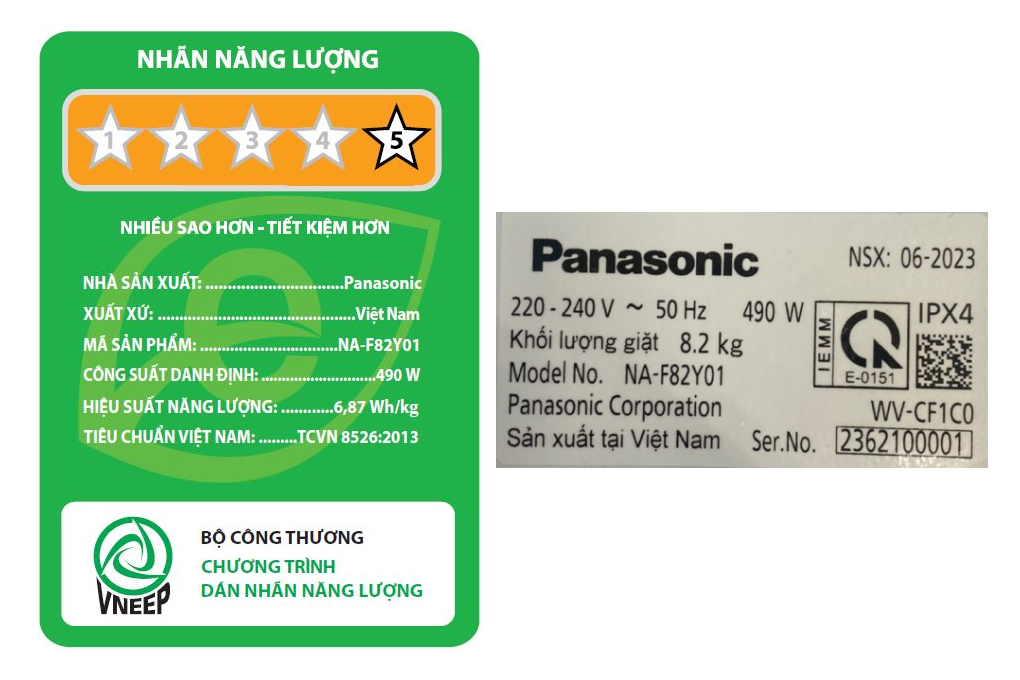 Máy giặt Panasonic 8.2 kg NA-F82Y01DRV