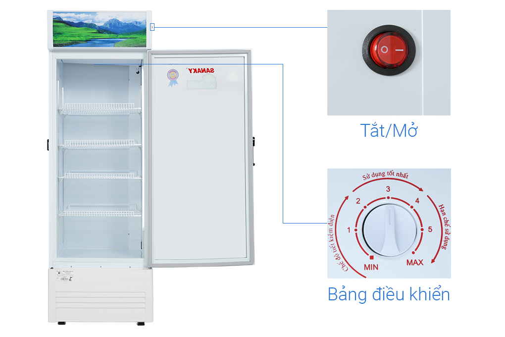 Tủ mát Sanaky 350 lít VH-3589K