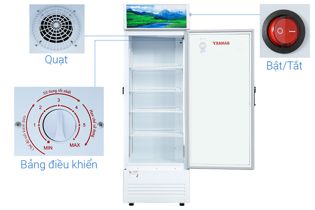 Tủ mát Sanaky Inverter 350 lít VH-3589K3