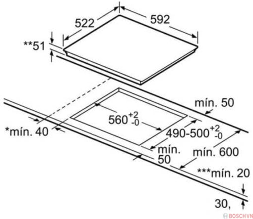 Bếp từ Bosch PUC631BB5E Series 4