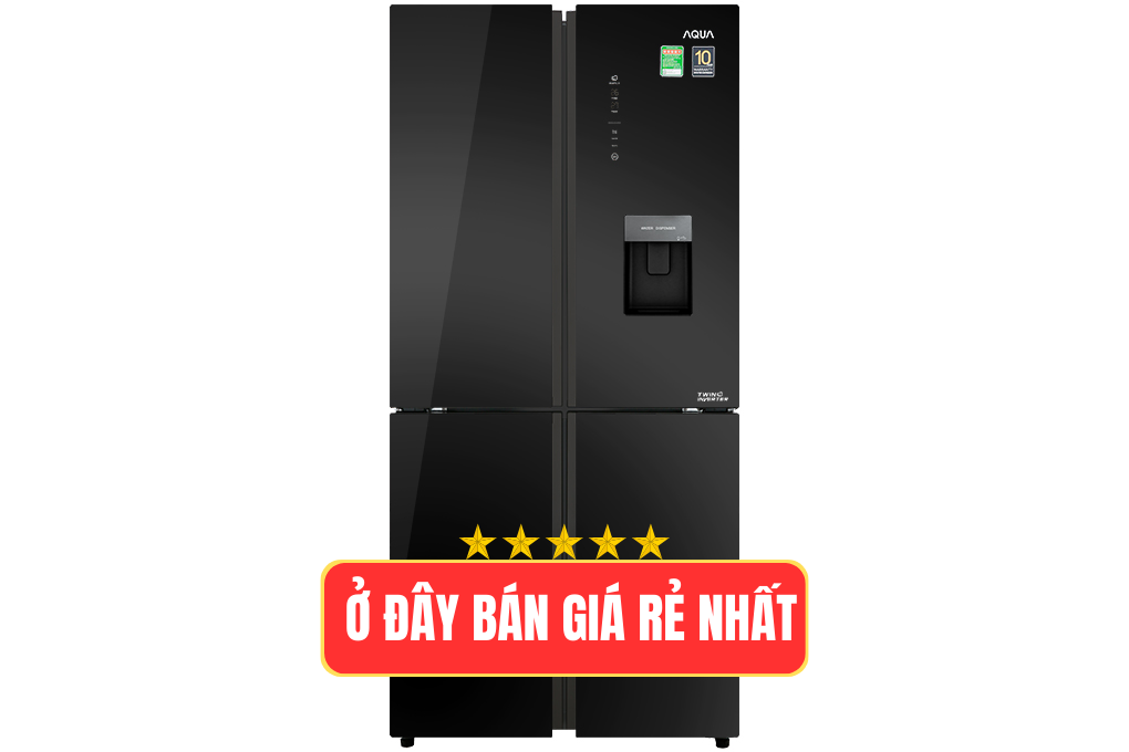 Tủ lạnh Aqua Inverter 456 lít Multi Door AQR-IGW525EM GB