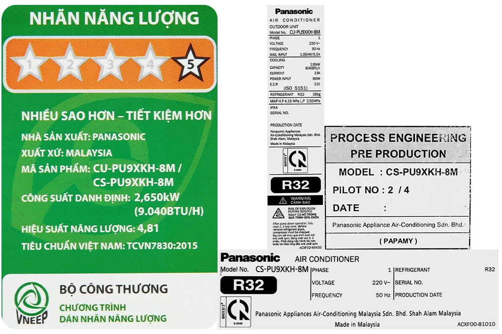 Máy lạnh Panasonic Inverter 1 HP CU/CS-PU9XKH-8M