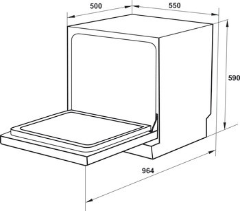 Máy Rửa Chén Bát HDW-T5551B Hafele 538.21.340