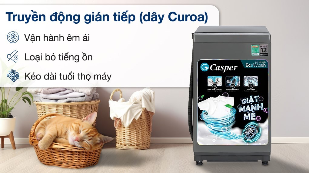 Máy giặt Casper 8.5 kg WT-85NG1