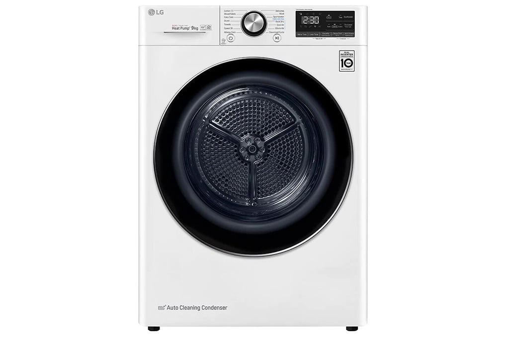 Máy sấy bơm nhiệt LG 9 kg DVHP09W