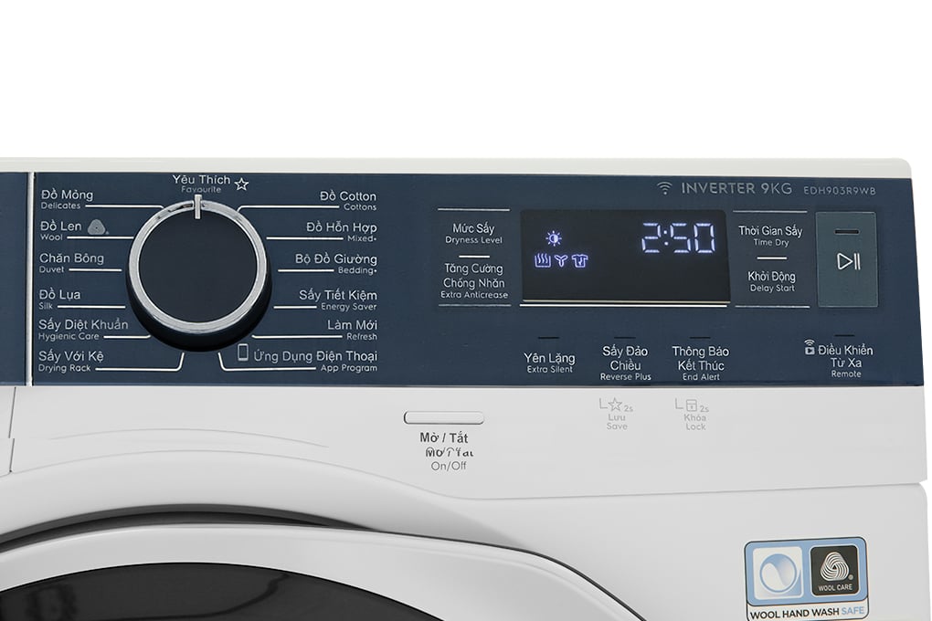 Máy sấy bơm nhiệt Electrolux UltimateCare 9 kg EDH903R9WB