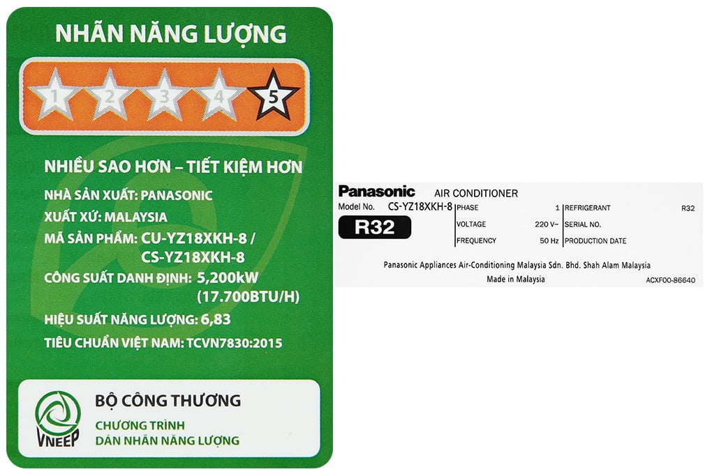 Máy lạnh 2 chiều Panasonic 2 HP CU/CS-YZ18XKH-8