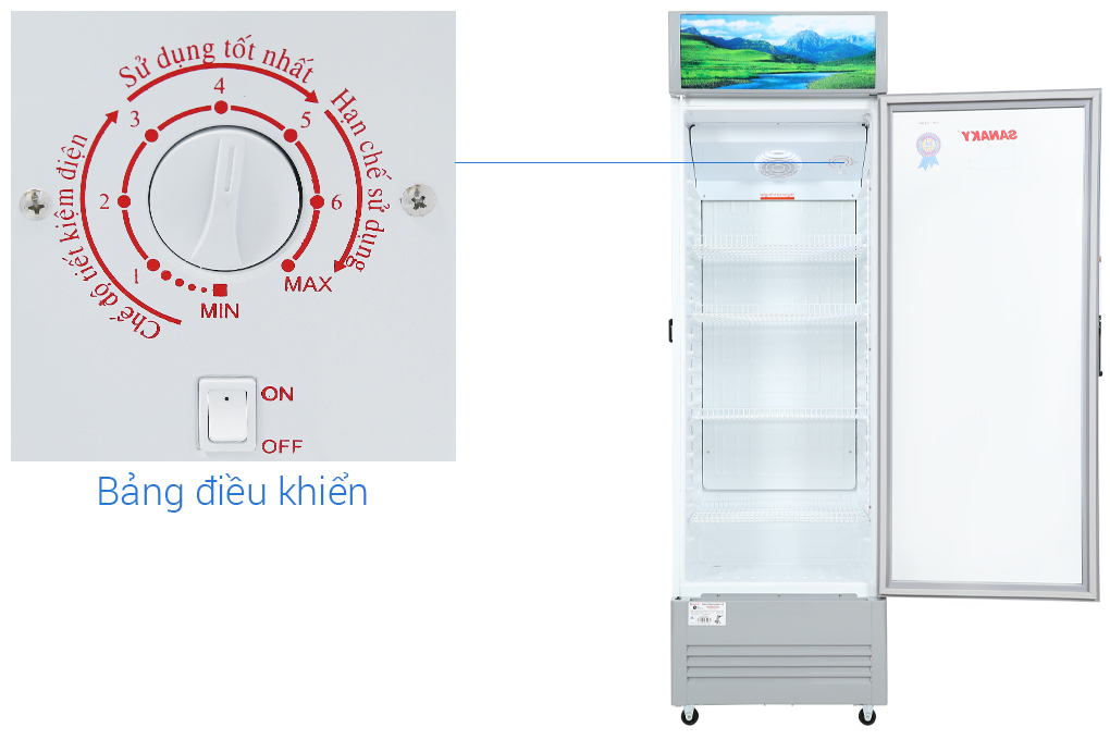 Tủ mát Sanaky Inverter 340 lít TM.VH408K3L