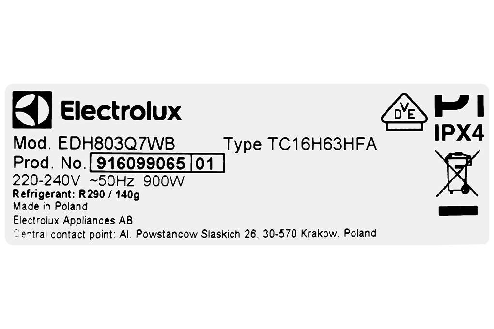 Máy sấy bơm nhiệt Electrolux UltimateCare 8 kg EDH803Q7WB