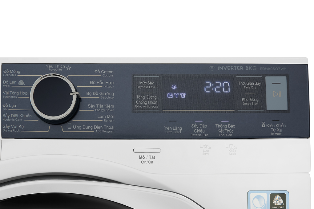 Máy sấy bơm nhiệt Electrolux UltimateCare 8 kg EDH803Q7WB