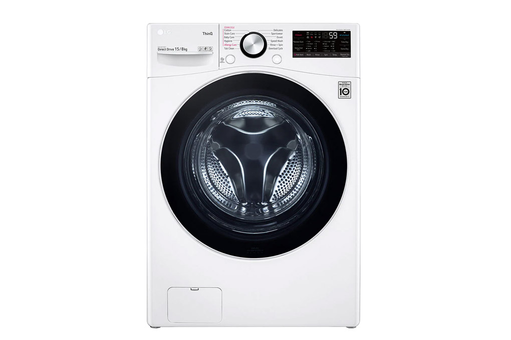 Máy giặt sấy LG AI DD Inverter giặt 15 kg - sấy 8 kg F2515RTGW